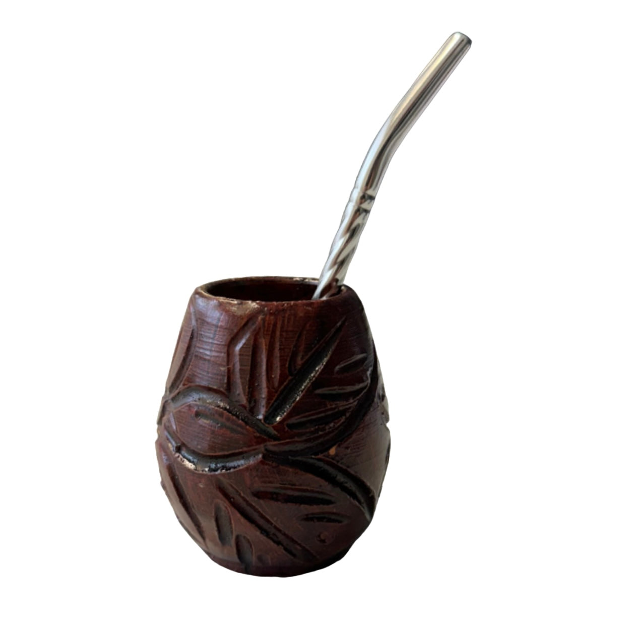 Mate Teeglas Braun mit Muster كاسة مته