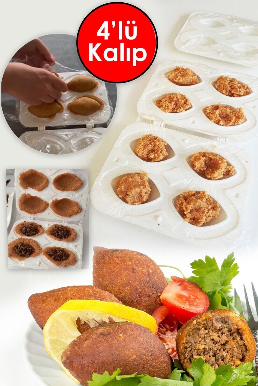 Kibbeh - Icli Köfte Former 3-Teilig